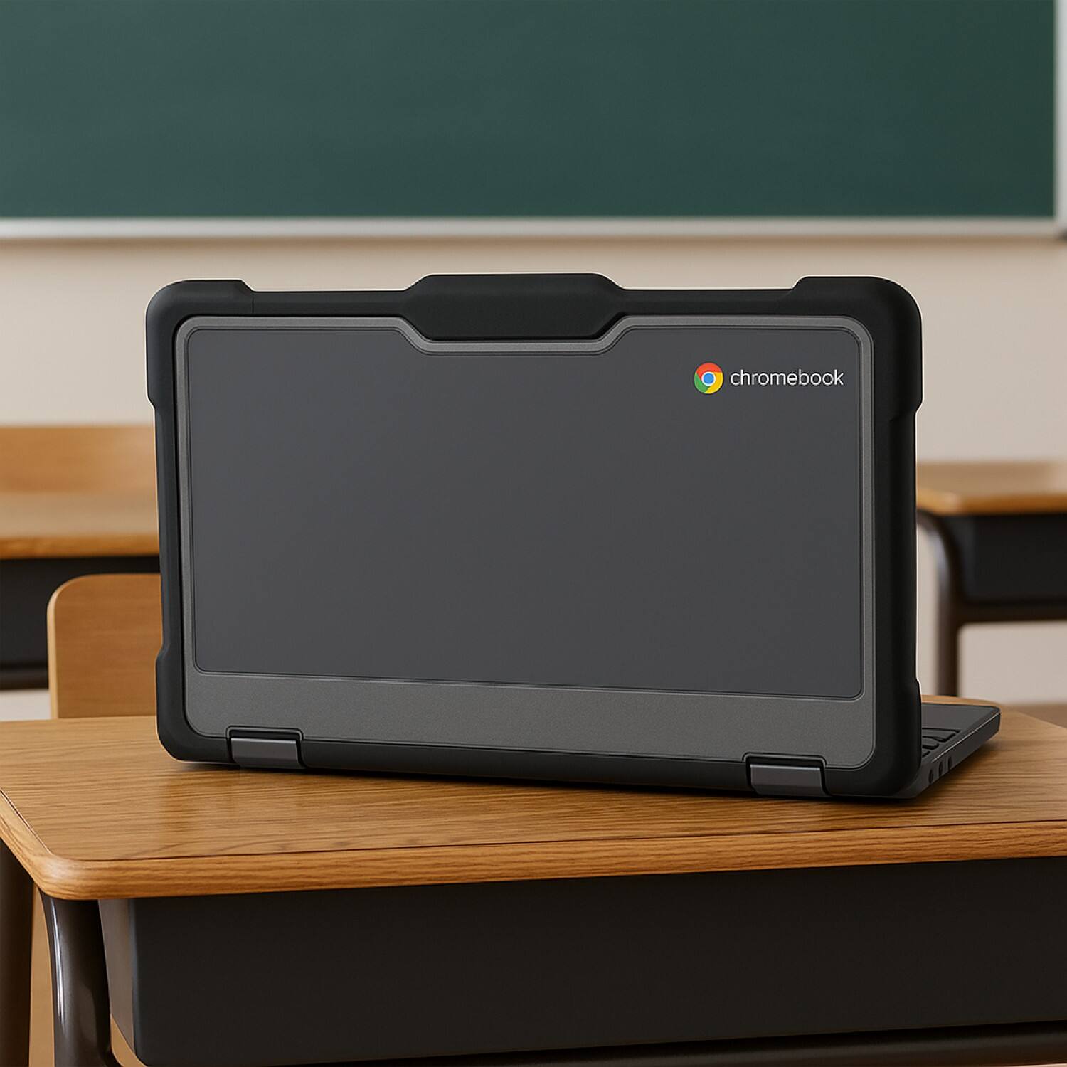 Back. SaharaCase - Lenovo 300E, 300W, 500W, 500E (2-1) Chromebook 11.6inch Case | Pro Shield Design | Anti-Shock Corners | Venture Series - Clear/Black.