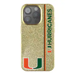 Keyscaper - NCAA - Miami Hurricanes iPhone Bling Case - 14 - Gold