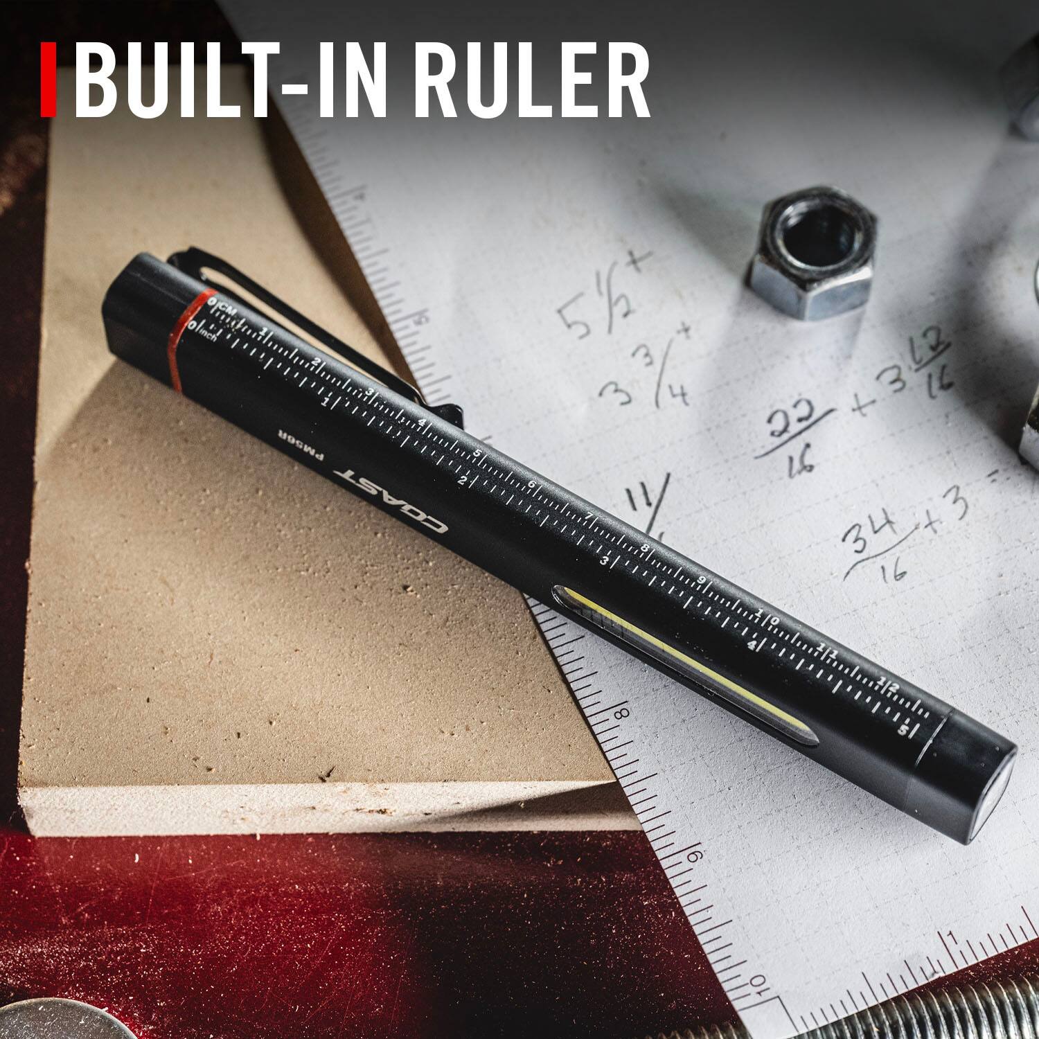 BUILT-IN RULER