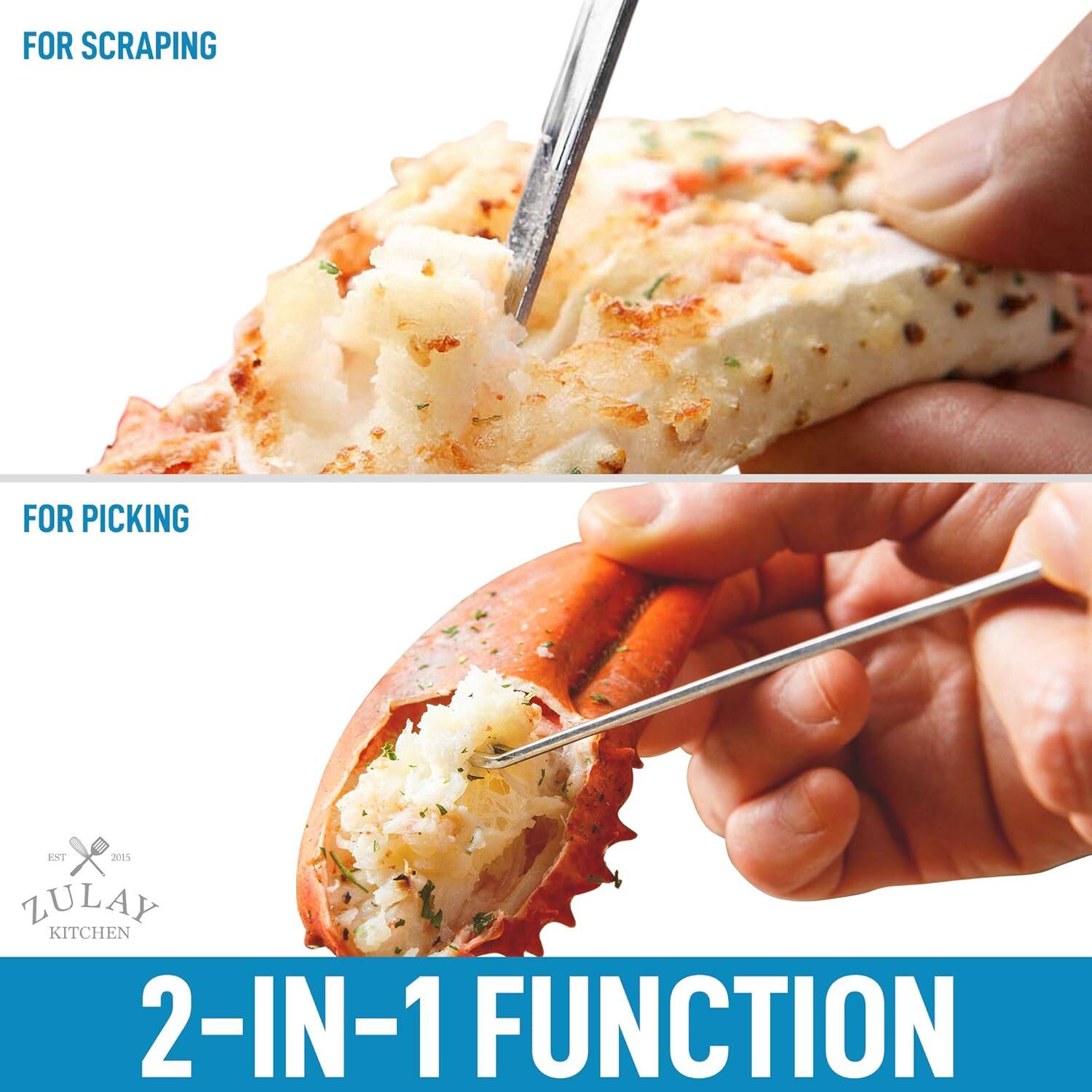 FOR SCRAPING, FOR PICKING, ZULAY KITCHEN, 2-IN-1 FUNCTION