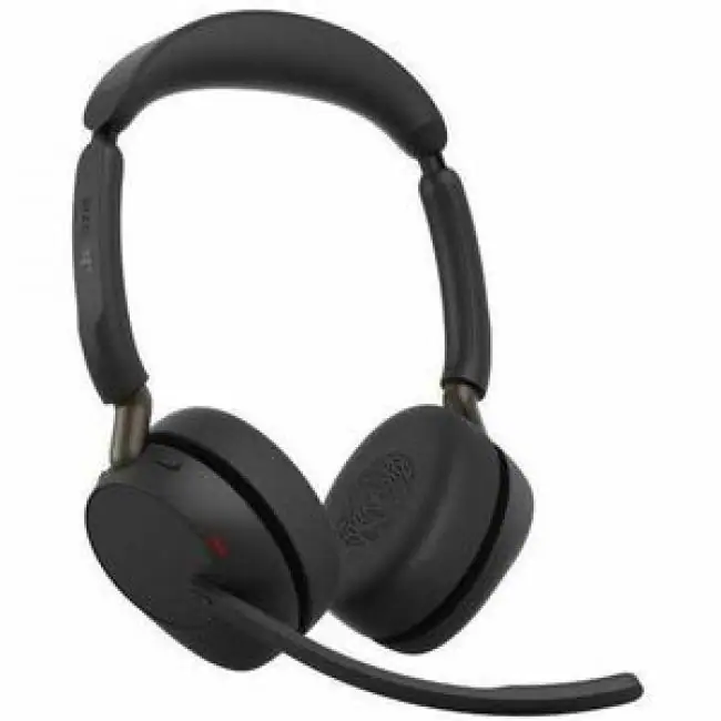 Front. Jabra - Jabra Evolve3 65 Headset - Stereo - Wired/Wireless - Bluetooth - 98.4 ft - 16 Ohm - 20 Hz to 20 kHz - On-ear - Unknown.