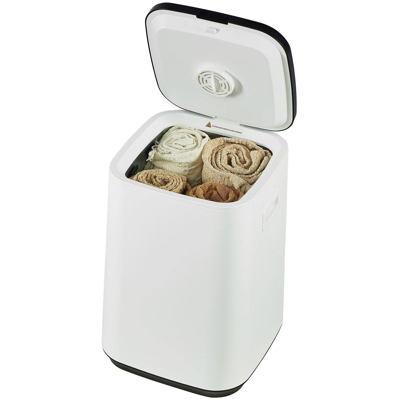 Alt View 8. Glintex - Towel Warmer Bucket with Child Lock, Timer & Auto Shut Off, Fits 4 Oversized Towels for Bathroom or Spa - White.