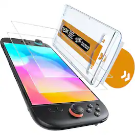 PARKER SLATER - 2 Pack Screen Protector for Nintendo Switch 2 2025, 7.9 Inch Tempered Glass, Military-Grade Shockproof