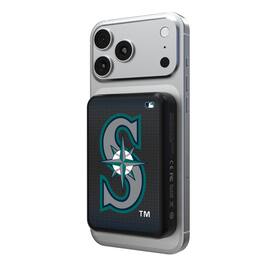 Keyscaper - Seattle Mariners Wireless Magnetic Power Bank - Black