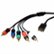 Front Standard. Cables Unlimited - Hardcore Gaming PS3 Component Video Cable - Black.