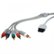 Front Standard. Cables Unlimited - Hardcore Gaming Wii Component Video Cable - White.