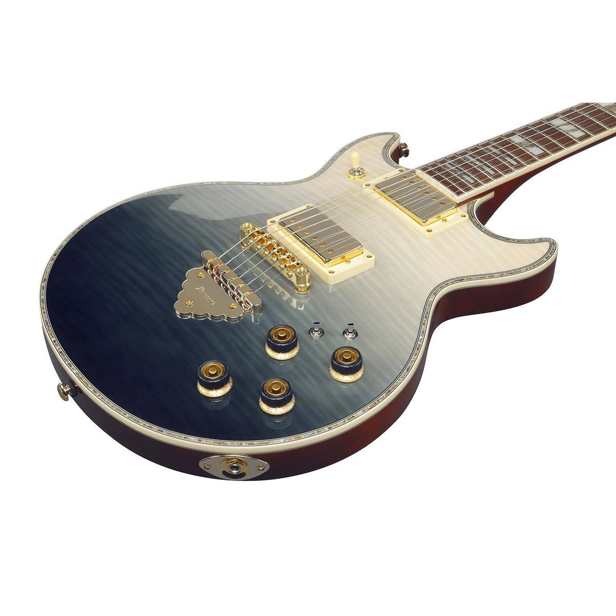 Alt View 5. Ibanez - Ibanez AR Standard Series AR420 Electric Guitar, Black Mirage Gradation.