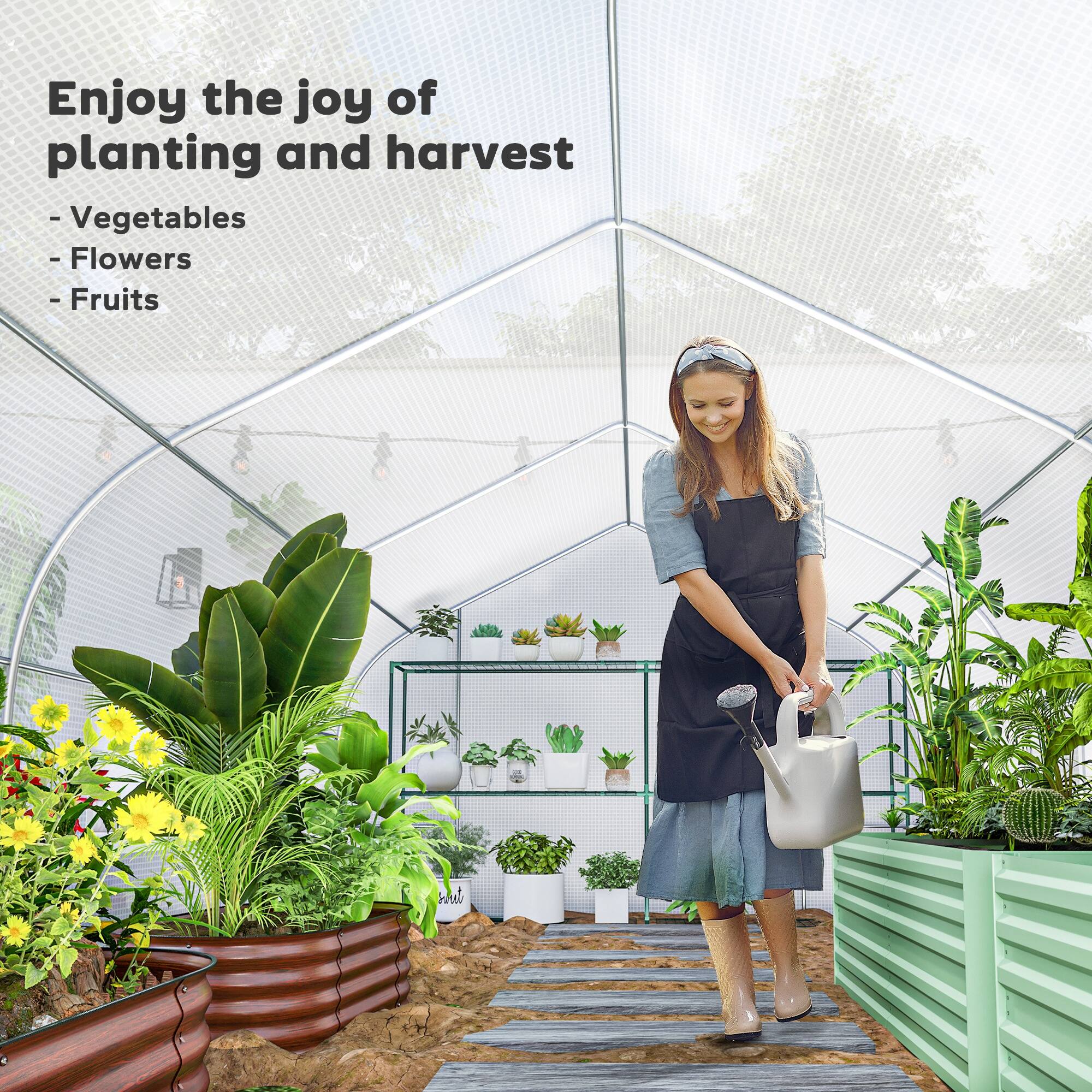 Enjoy the joy of planting and harvest

- Vegetables
- Flowers
- Fruits