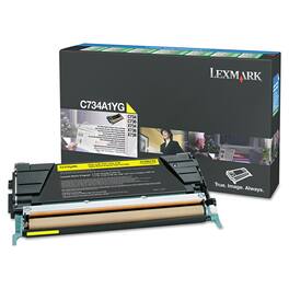 Lexmark - X748H1YG Return Program 10,000 Page-Yield High-Yield Toner - Yellow
