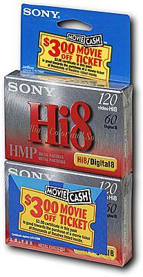 Angle Standard. Sony - Hi8 Metal-Particle Videotapes (2-pack).