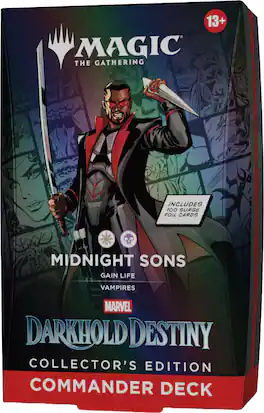 Wizards of The Coast - Magic: The Gathering Marvel: Darkhold Destiny Collector's Edition Commander Deck - Midnight Sons
