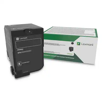 Lexmark Unison High Yield Toner Cartridge - Black/Noir/Negro
Lexmark CE
Essential to Lexmark Print System Performance
Lexmark Unison High Yield Toner Cartridge
One Black High Yield Toner Cartridge
Essential to Lexmark Print System Performance