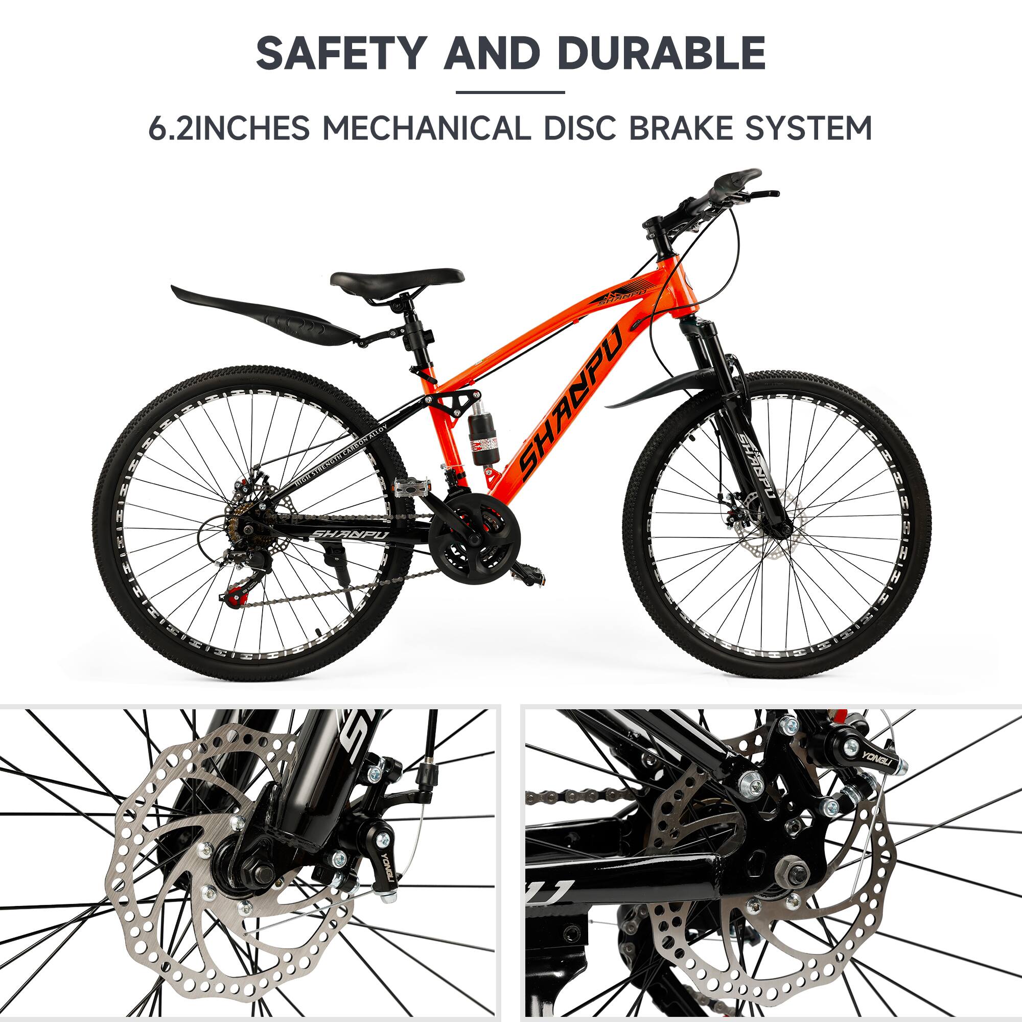SAFETY AND DURABLE  
6.2 INCHES MECHANICAL DISC BRAKE SYSTEM