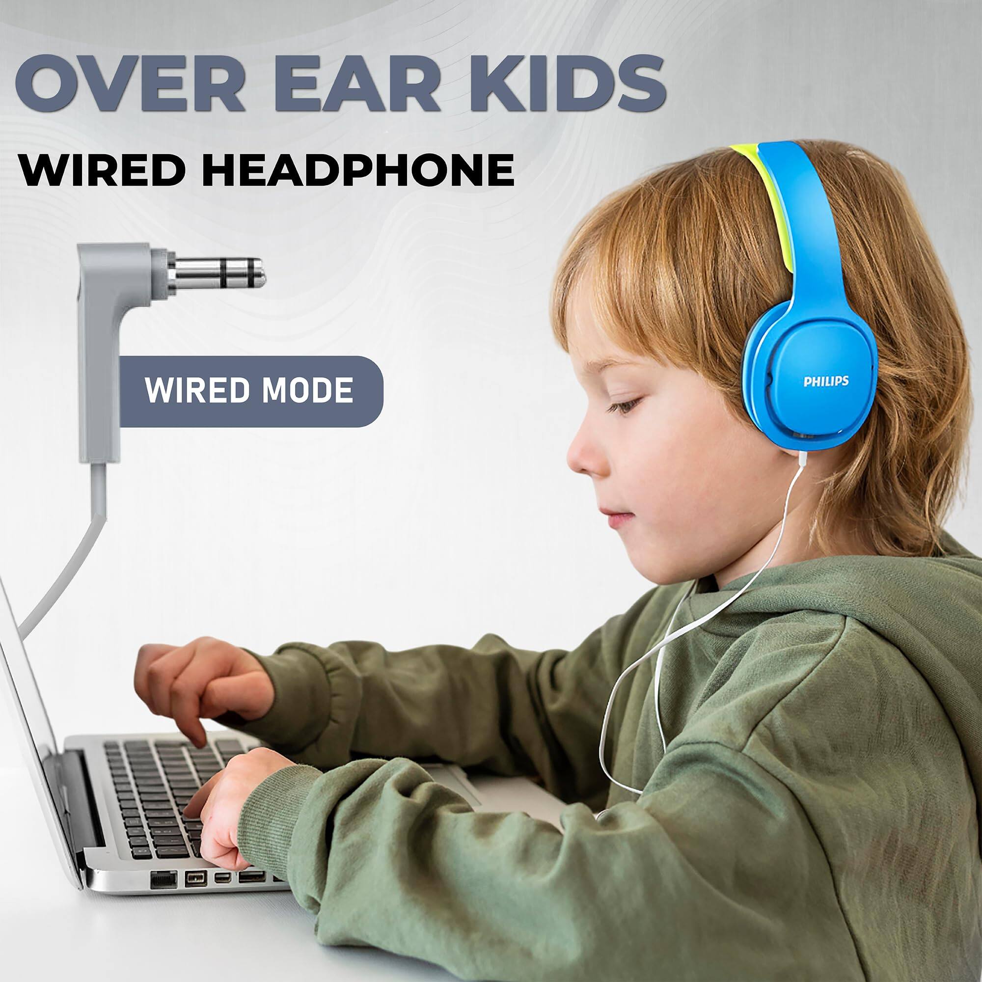 OVER EAR KIDS WIRED HEADPHONE WIRED MODE PHILIPS