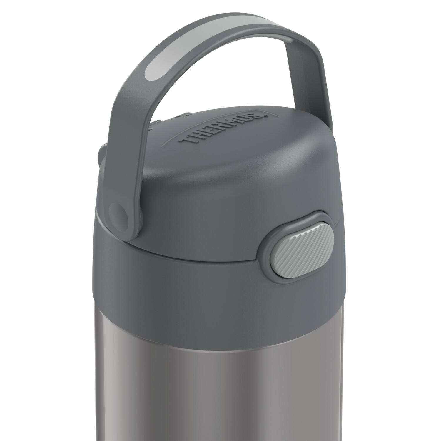 Alt View 4. Thermos - Thermos 12 oz. Kid's Funtainer Insulated Water Bottle - Gray - Gray.