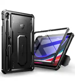 Dexnor - Case for Galaxy Tab S10 Lite /S10 FE/S9 FE 10.9” with Screen Protector, Kickstand, S Pen Holder, Heavy Duty Shockproof - Black
