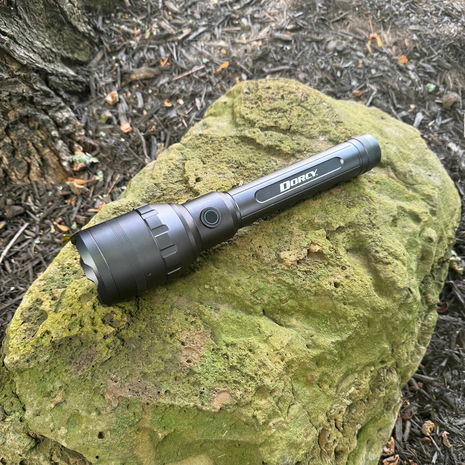 Left. Dorcy - Ultra HD Series USB-Rechargeable LED 9000 Lumen Flashlight with Power Bank, 4 Modes, 820 ft Beam, 24 Hr Run Time.