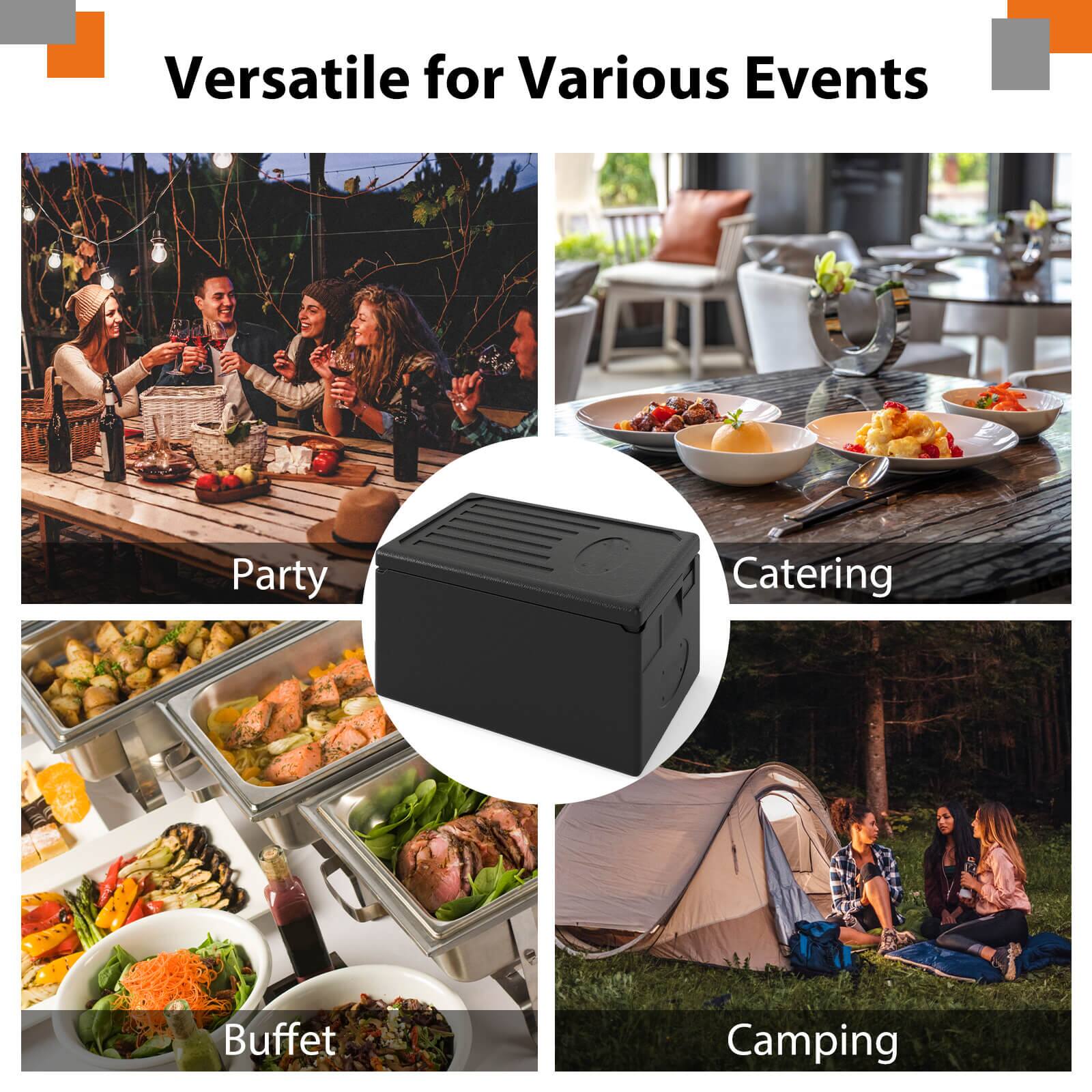 Versatile for Various Events

- Party
- Buffet
- Catering
- Camping