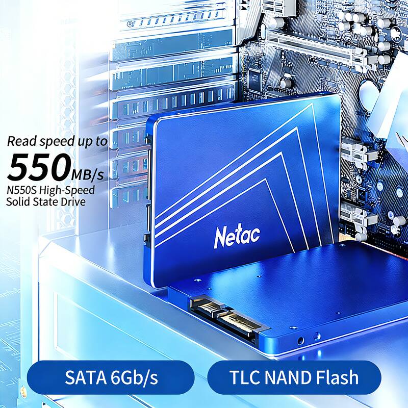 Read speed up to 550 MB/s  
N550S High-Speed Solid State Drive  
SATA 6Gb/s  
TLC NAND Flash