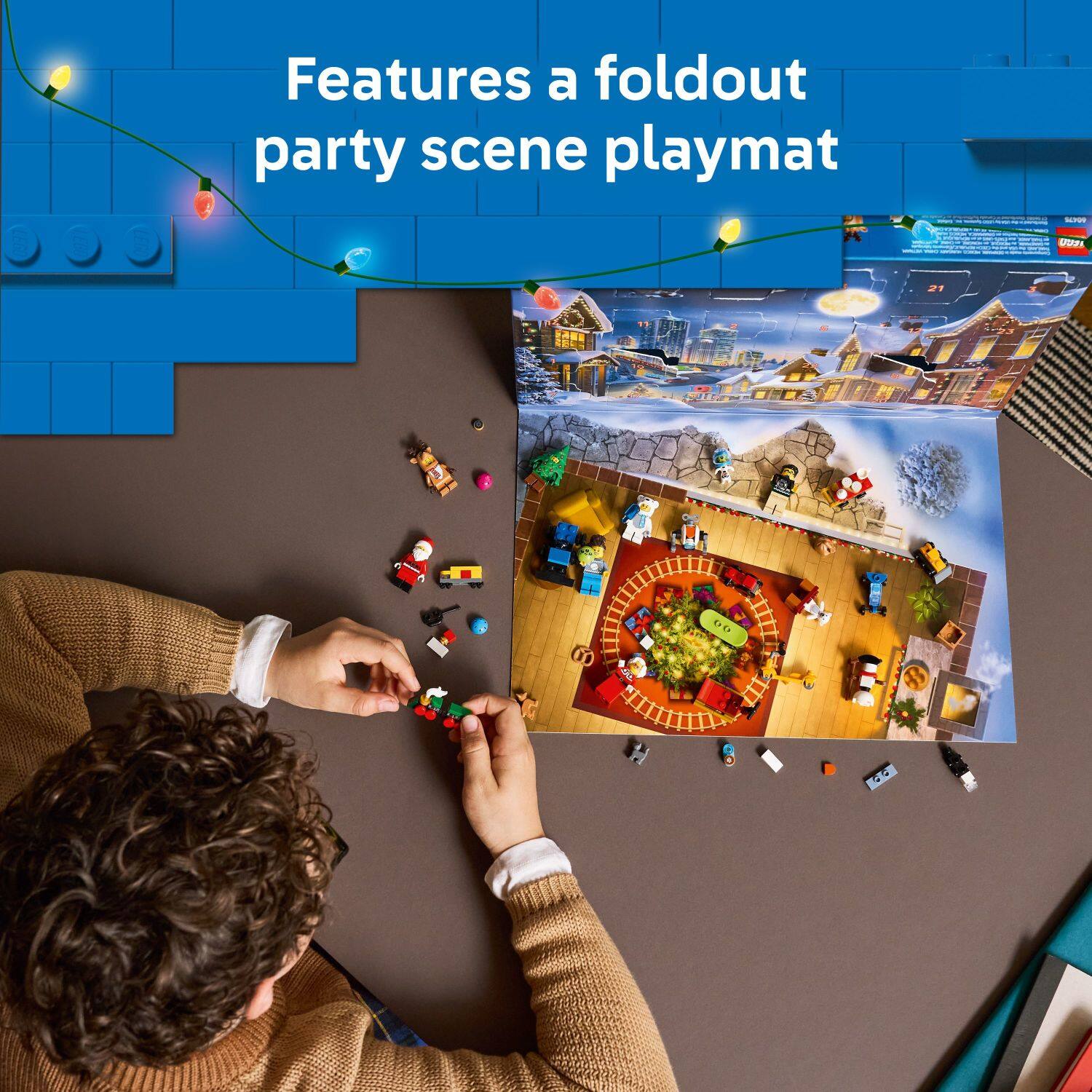 Features a foldout party scene playmat