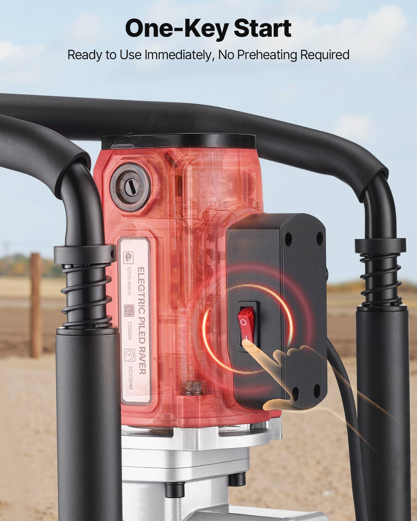 One-Key Start  
Ready to Use Immediately, No Preheating Required