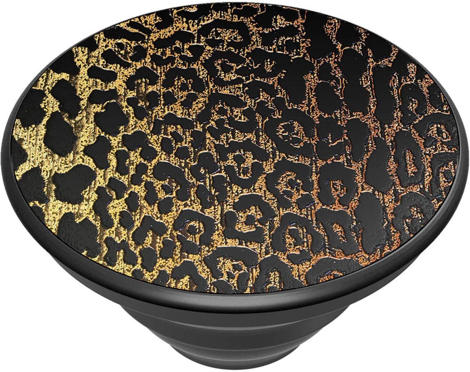 Alt View 1. PopSockets - PopSocket PopGrip Embossed Metal Leopard - Leopard.