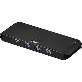 Aten Technology - ATEN Essential 2 x 4 USB 3.2 Gen1 Sharing Switch (Host Type: A+C) - USB 3.2 (Gen 1) Type A, USB 3.2 (Gen 1) Type C - 640 - Unknown