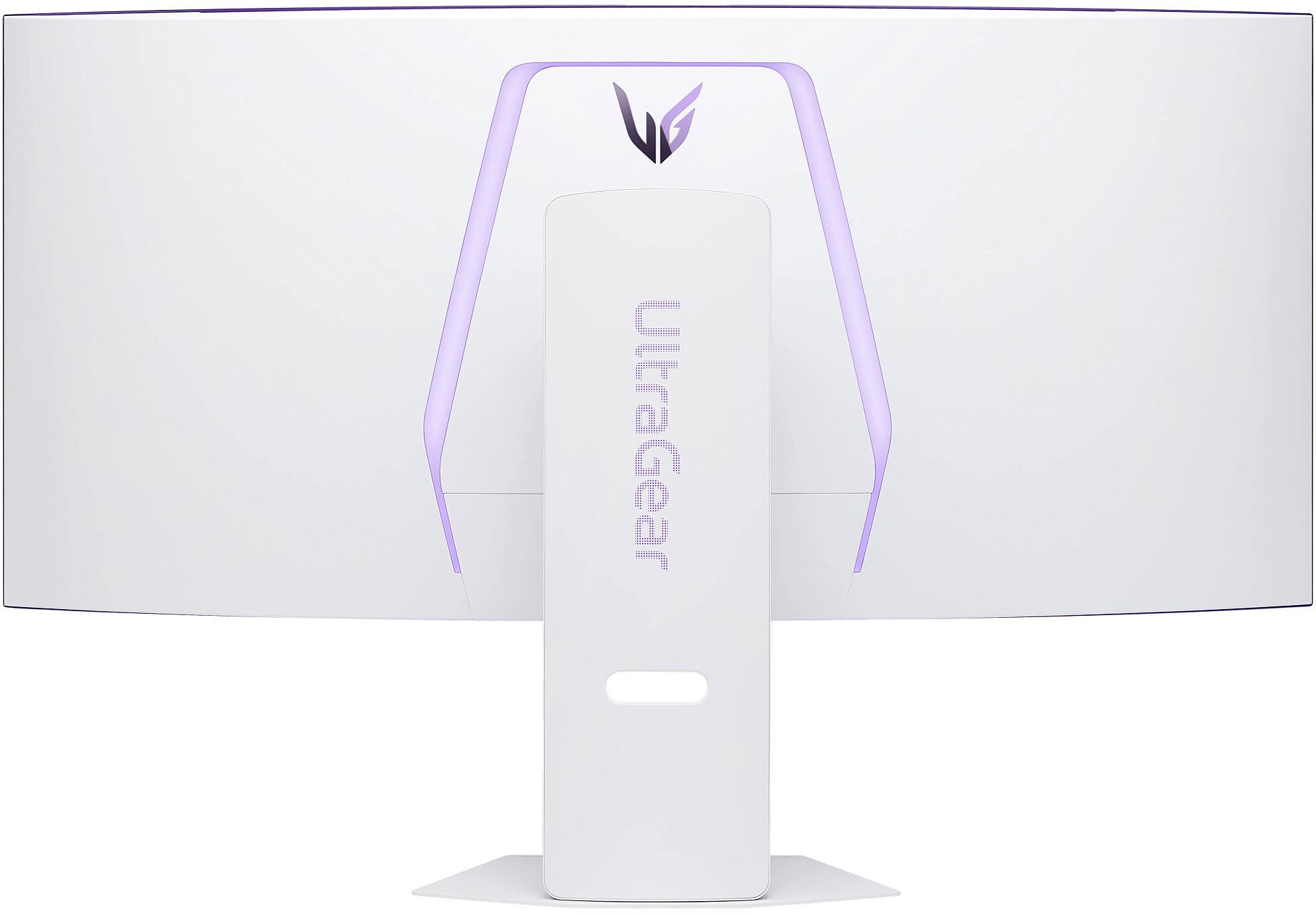 Alt View 5. LG - UltraGear 39" OLED Curved WQHD 240Hz 0.03ms G-Sync/FreeSync Premium Smart Gaming Monitor with DisplayHDR 400 TRUE BLACK - White.