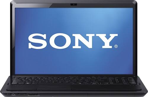 Front Standard. Sony - 16.4" VAIO Laptop - 6GB Memory - 640GB Hard Drive - Black.