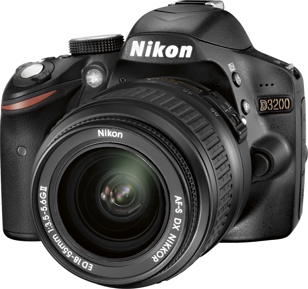 Best Buy: D3200 DSLR Camera and 55-200mm Black 13313