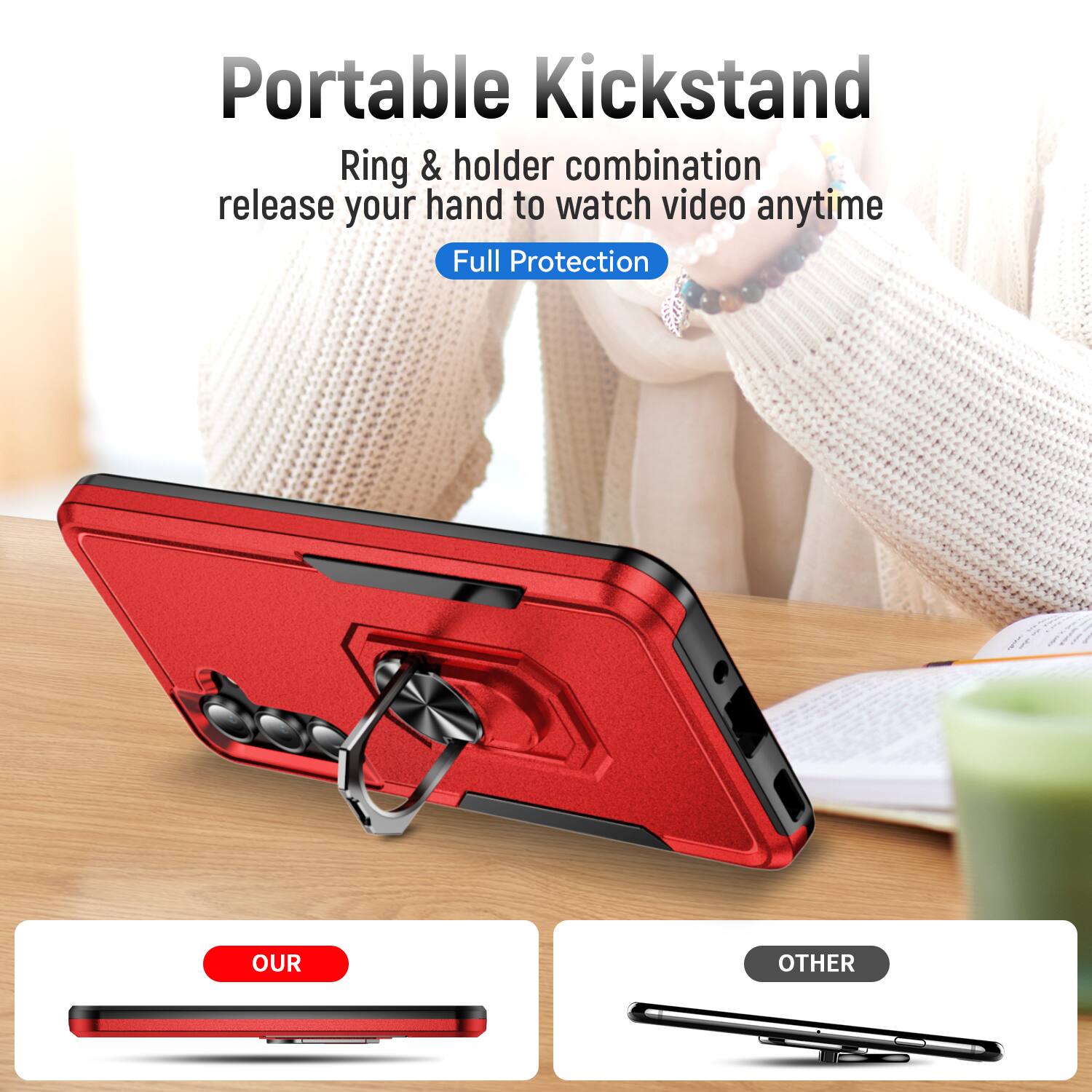 UUCOVER Rugged Protective Case for Samsung Galaxy A16 5G/4G, Rotating ...