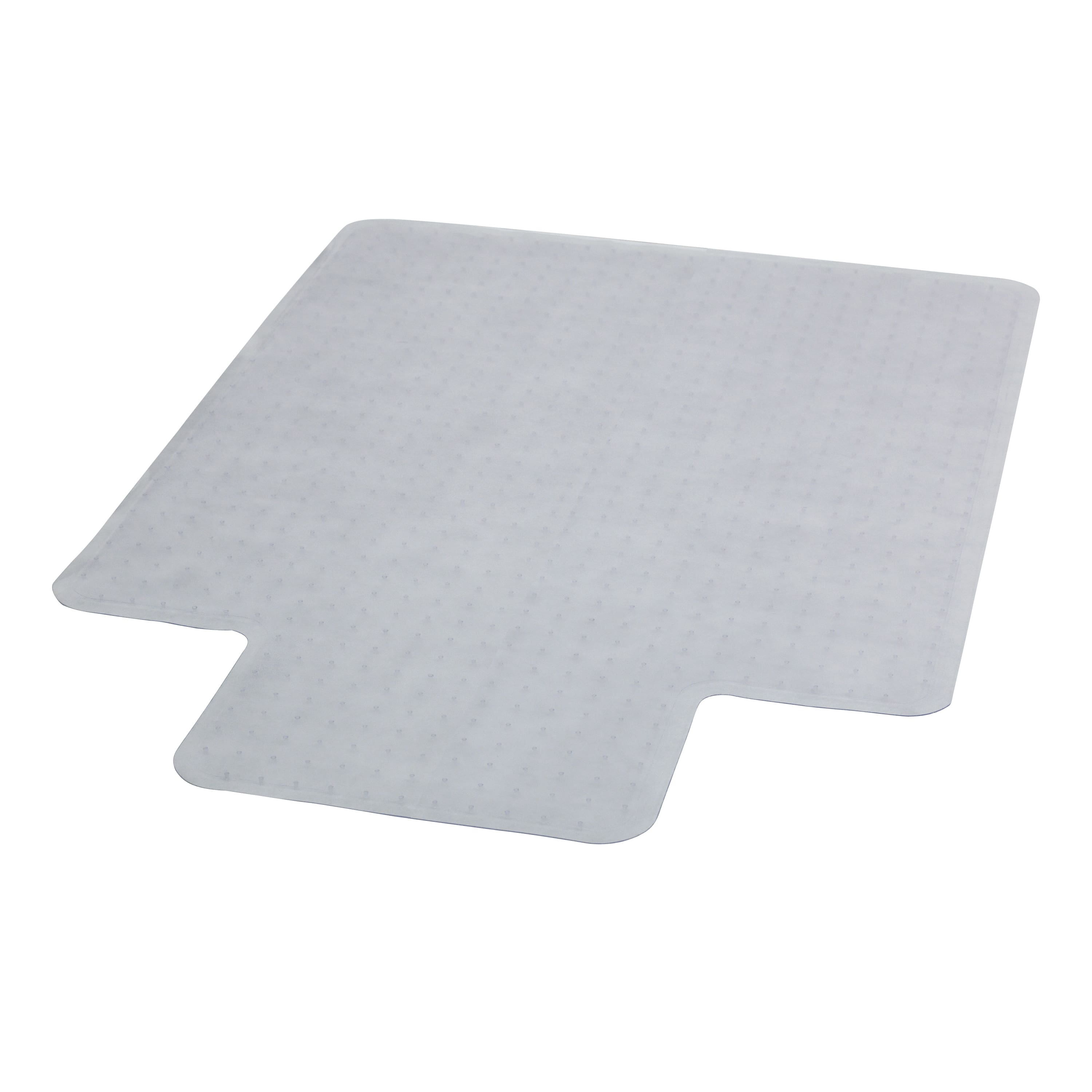 Emma + Oliver - 45'' x 53'' Carpet Chair Mat with Lip - Clear