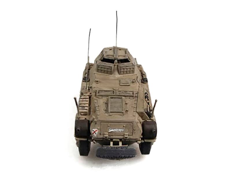 Alt View 1. Panzerstahl - Sd.Kfz. 234/1 Armored Vehicle "6th Panzer Division Czechoslovakia" (1945) German Army 1/72 Diecast Model by Panzerstahl - Brown.