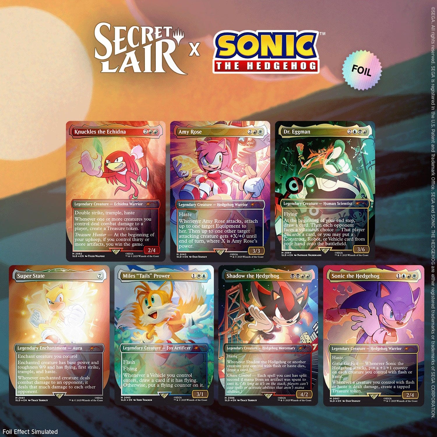 Wizards of The Coast - Magic: The Gathering TCG: Secret Lair x Sonic - Friends & Foes - Foil