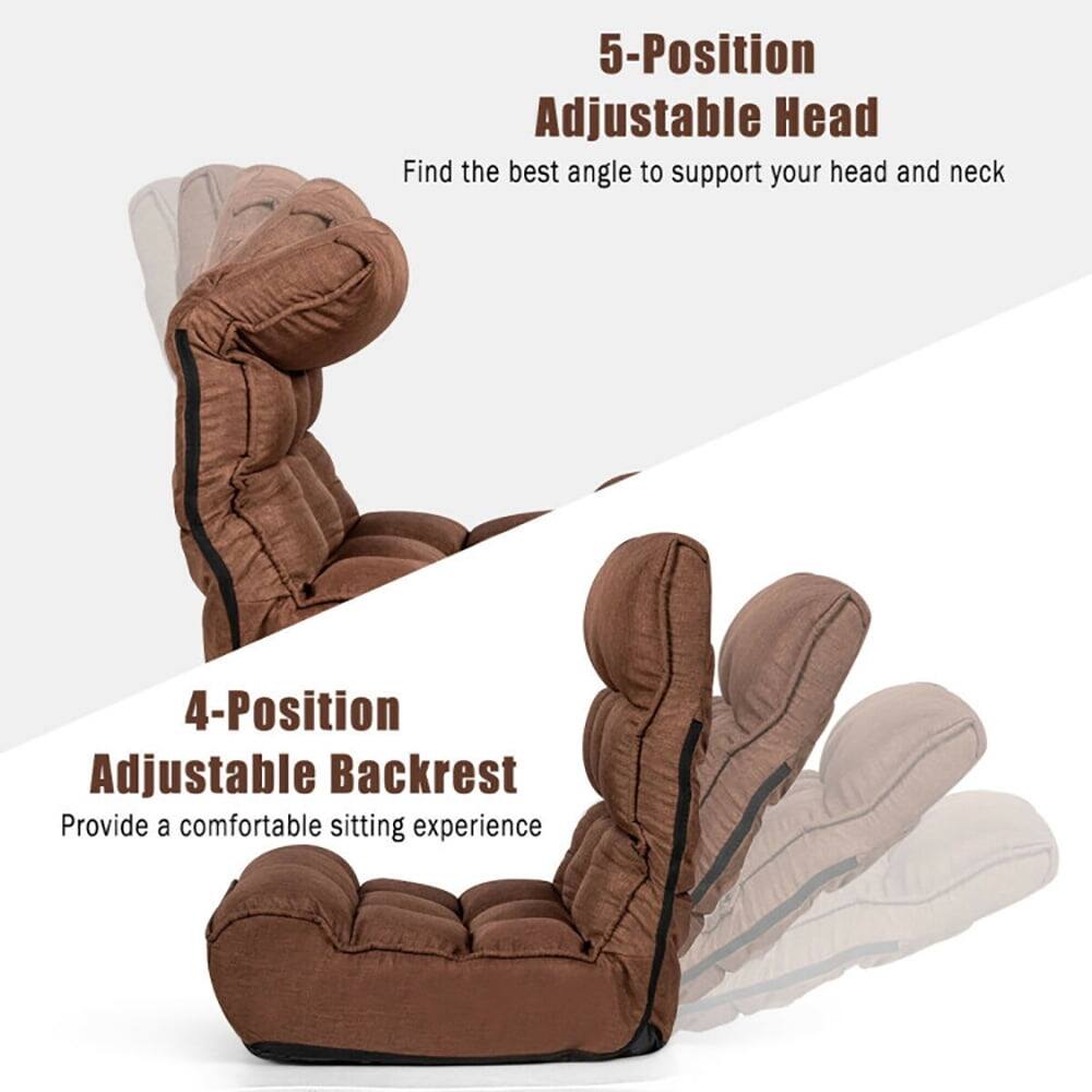 5-Position Adjustable Head  
Find the best angle to support your head and neck  

4-Position Adjustable Backrest  
Provide a comfortable sitting experience