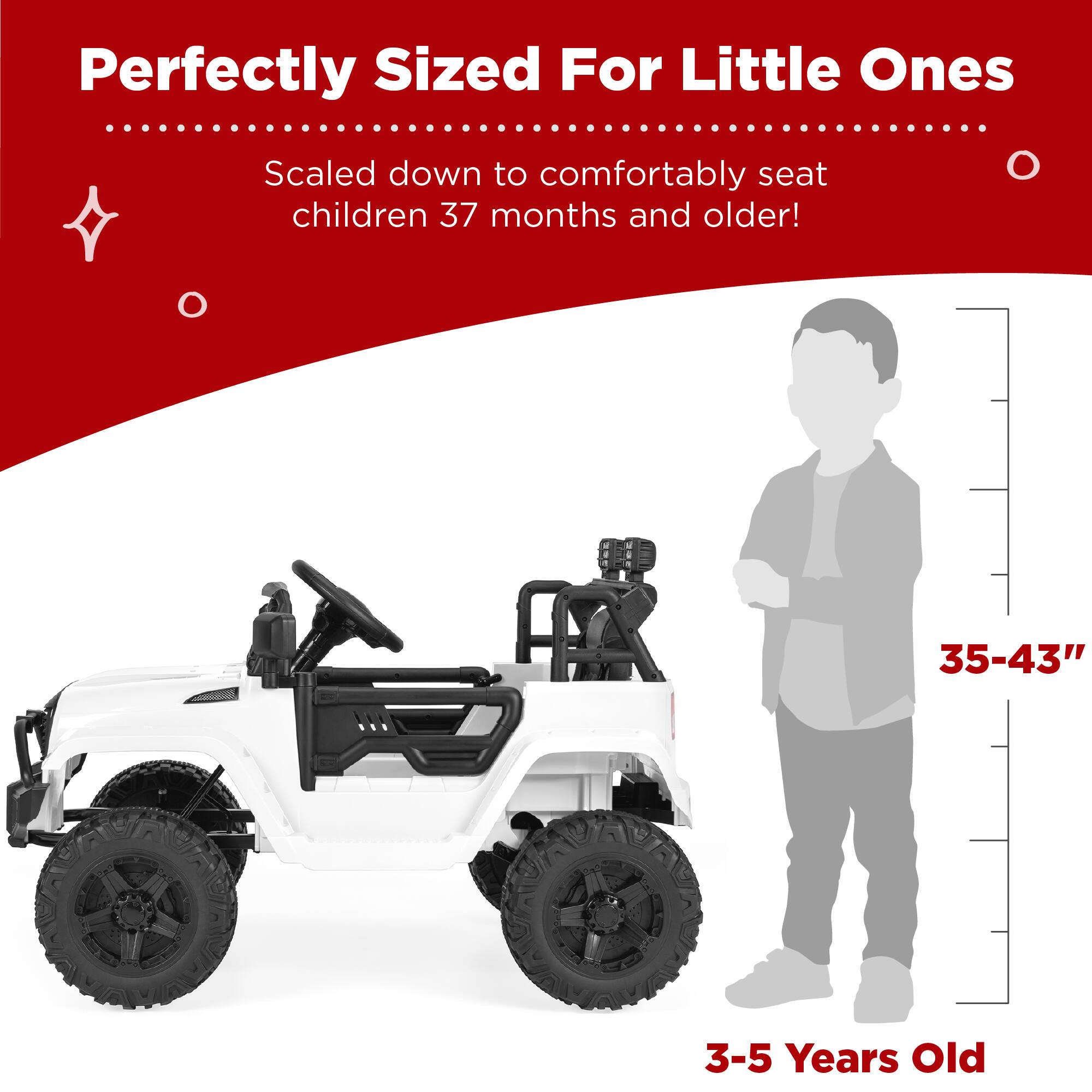 Perfectly Sized For Little Ones

Scaled down to comfortably seat children 37 months and older!

35-43" 3-5 Years Old