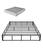 Front. VEVOR - Box Spring, Queen Size Bed Frame with Washable Fabric Cloth, Heavy Duty Metal Frame, 9 in Mattress Foundation - Gray;White.
