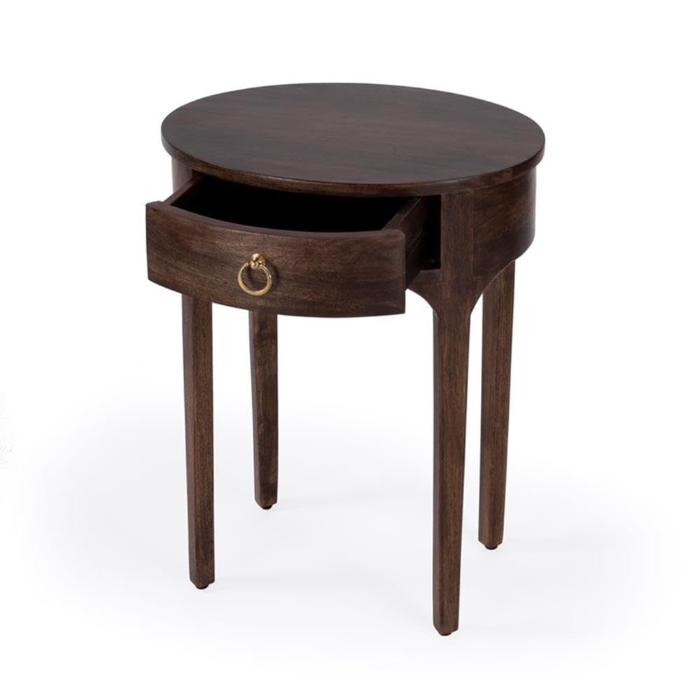 Left. Butler Specialty - Alinia 1 drawer End Table - Dark Brown.