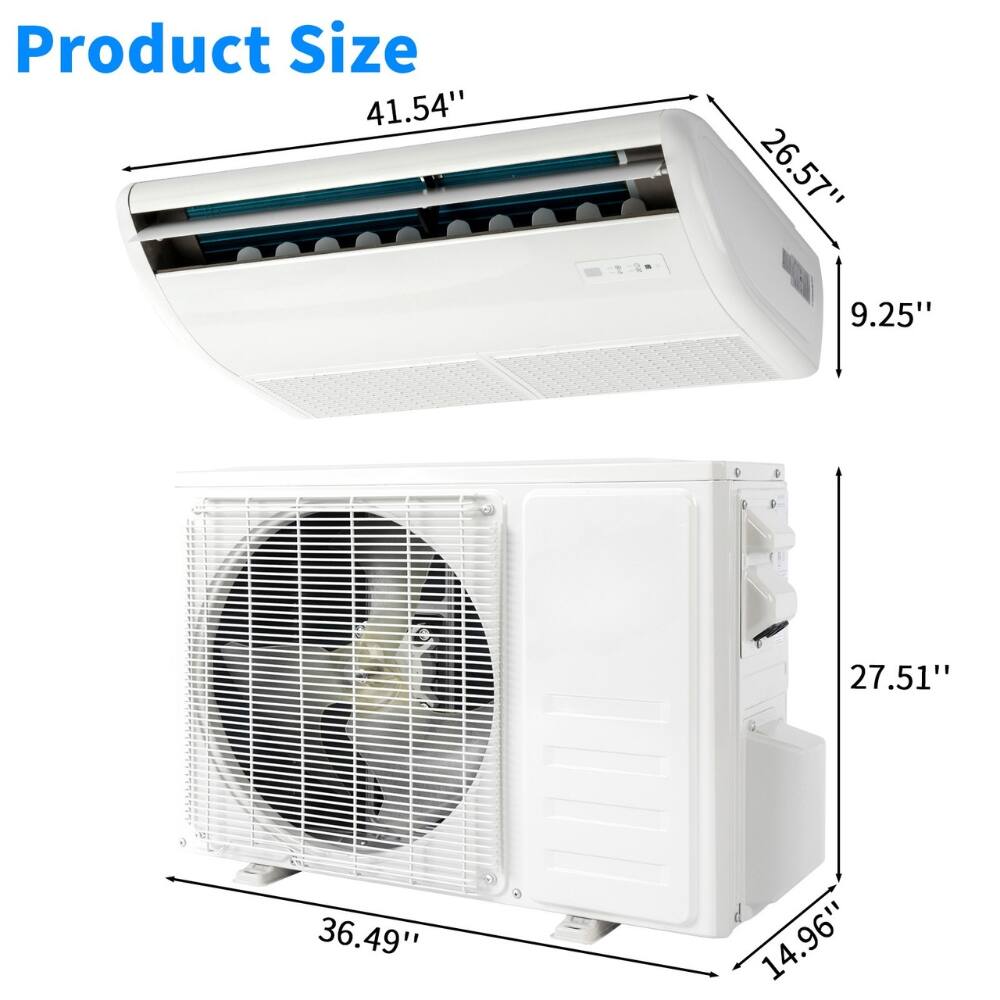 Product Size  
41.54" x 26.57" x 9.25"  
36.49" x 27.51" x 14.96"