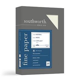 Southworth - 8.5" x 11" Business Paper, 24 lbs., 100 Brightness, 500/Box - Beige