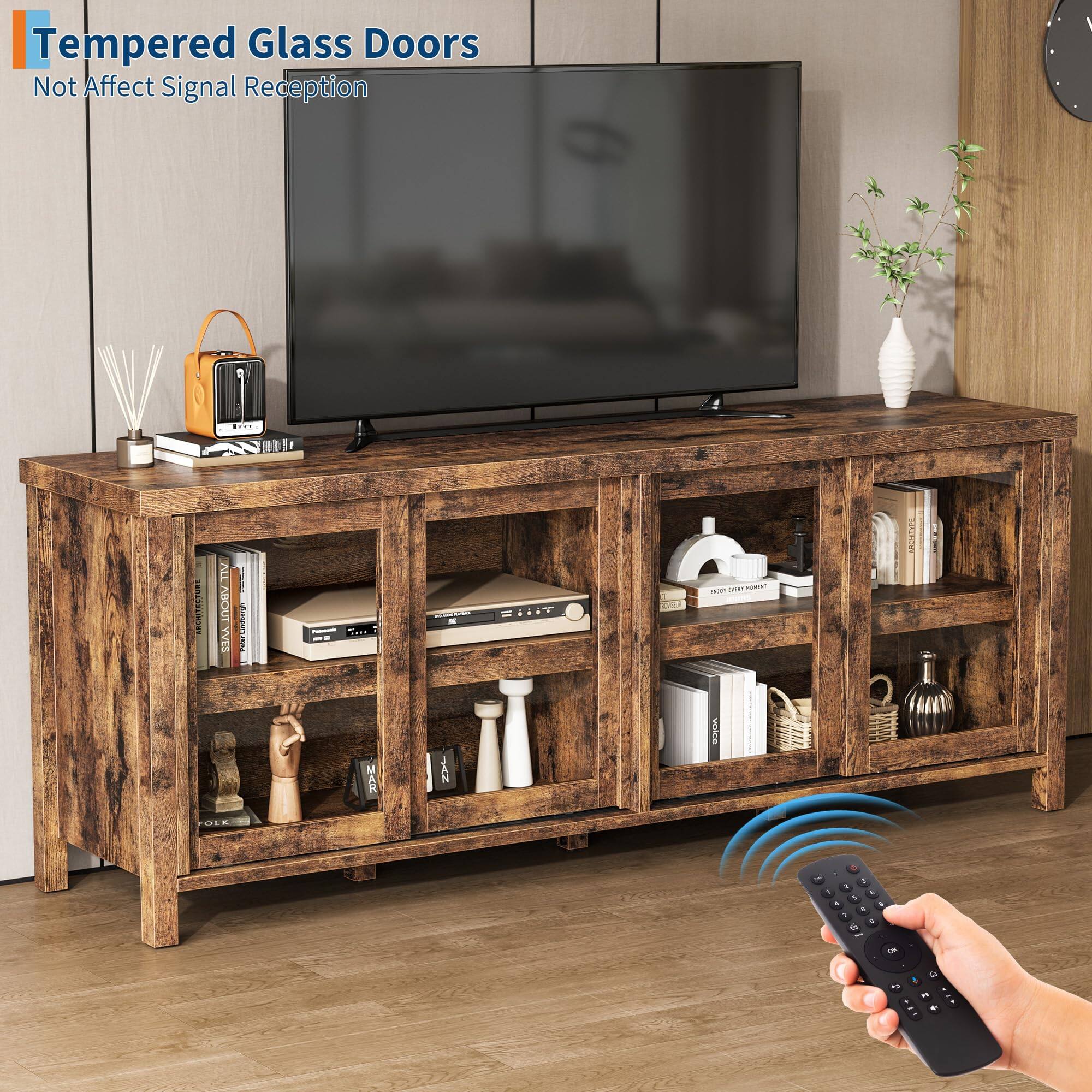 Tempered Glass Doors  
Not Affect Signal Reception