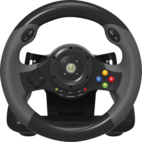 Best Buy Hori Racing Wheel Ex2 For Xbox 360 Black Hx3 71u