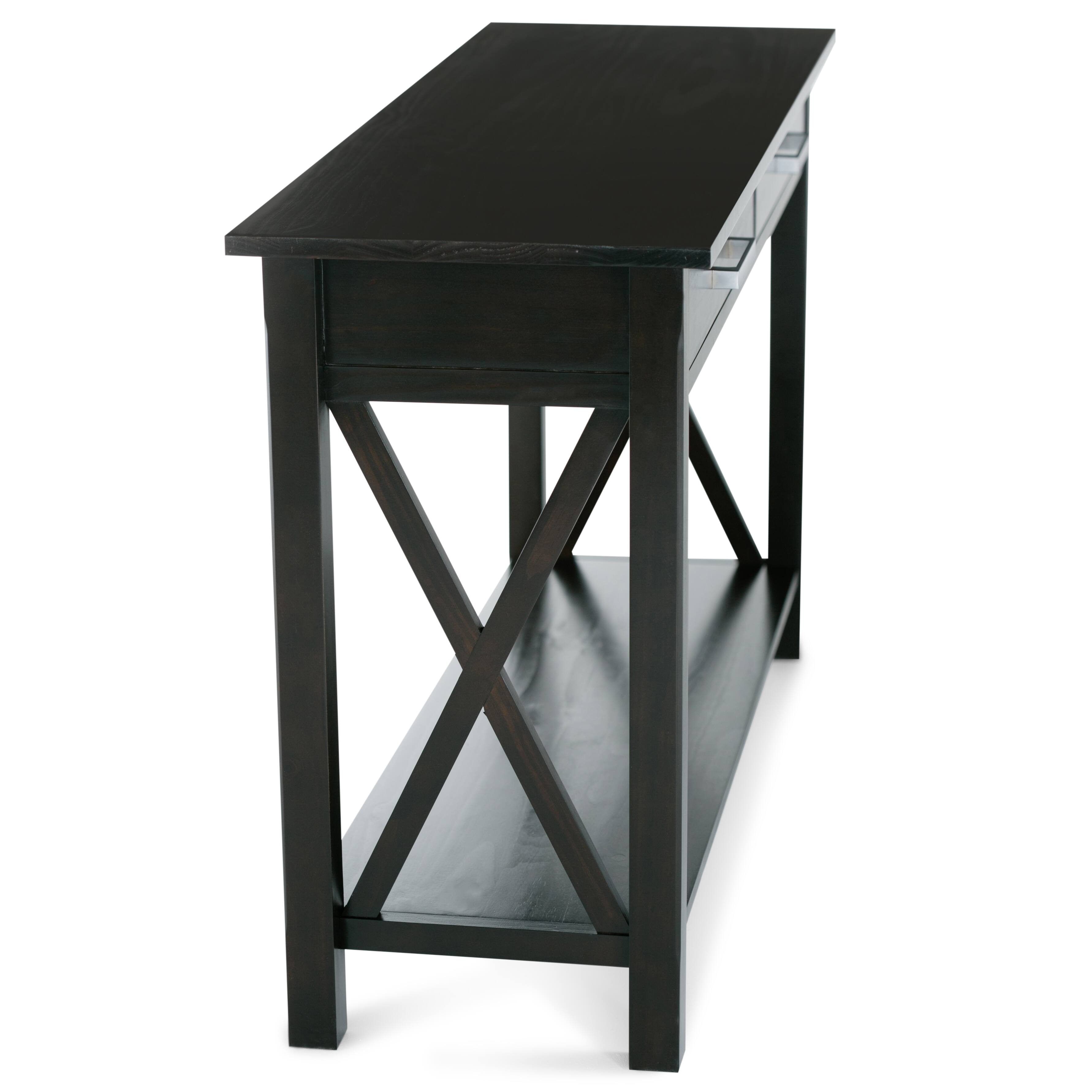 Alt View 15. Simpli Home - Kitchener Console Sofa Table - Hickory Brown.