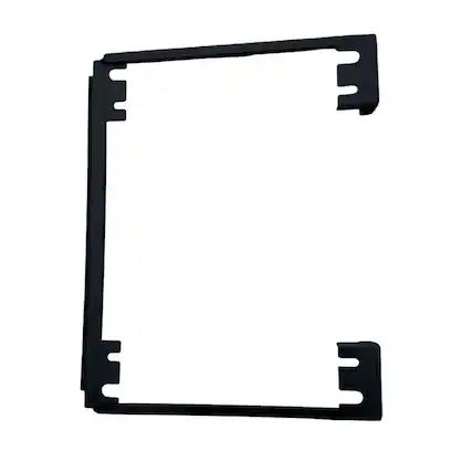 Front. Equator - Front Stacking Kit for Stacking Dryer on Washer - Compatible with Equator Brand - Black.