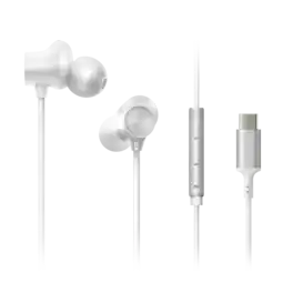 Panasonic - ErgoFit In-Ear Earbud Headphones with Microphone, USB-C Compatible - White