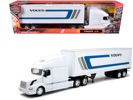 Volvo VN-780 Truck with Dry Van Trailer "Long Haul Truckers" Series 1/32 Diecast Model by New Ray - White