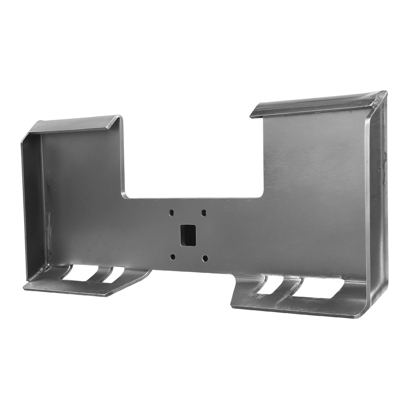 Alt View 5. VEVOR - Skid Steer Attachment Plate, 3/8" Skid Steer Mount Plate with 2.28" Hitch Receiver, Quick Attachment Loader Plates - Black.