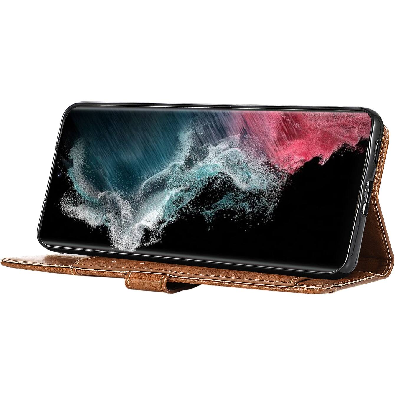 Alt View 15. SaharaCase - Folio Wallet Case for Samsung Galaxy S23 - Brown.