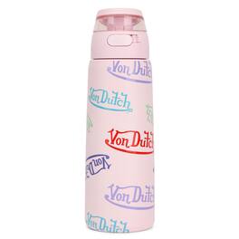 Von Dutch - 26oz Iconic Y2K Double Walled Insulated Stainless Steel Bottle - Pink Logos