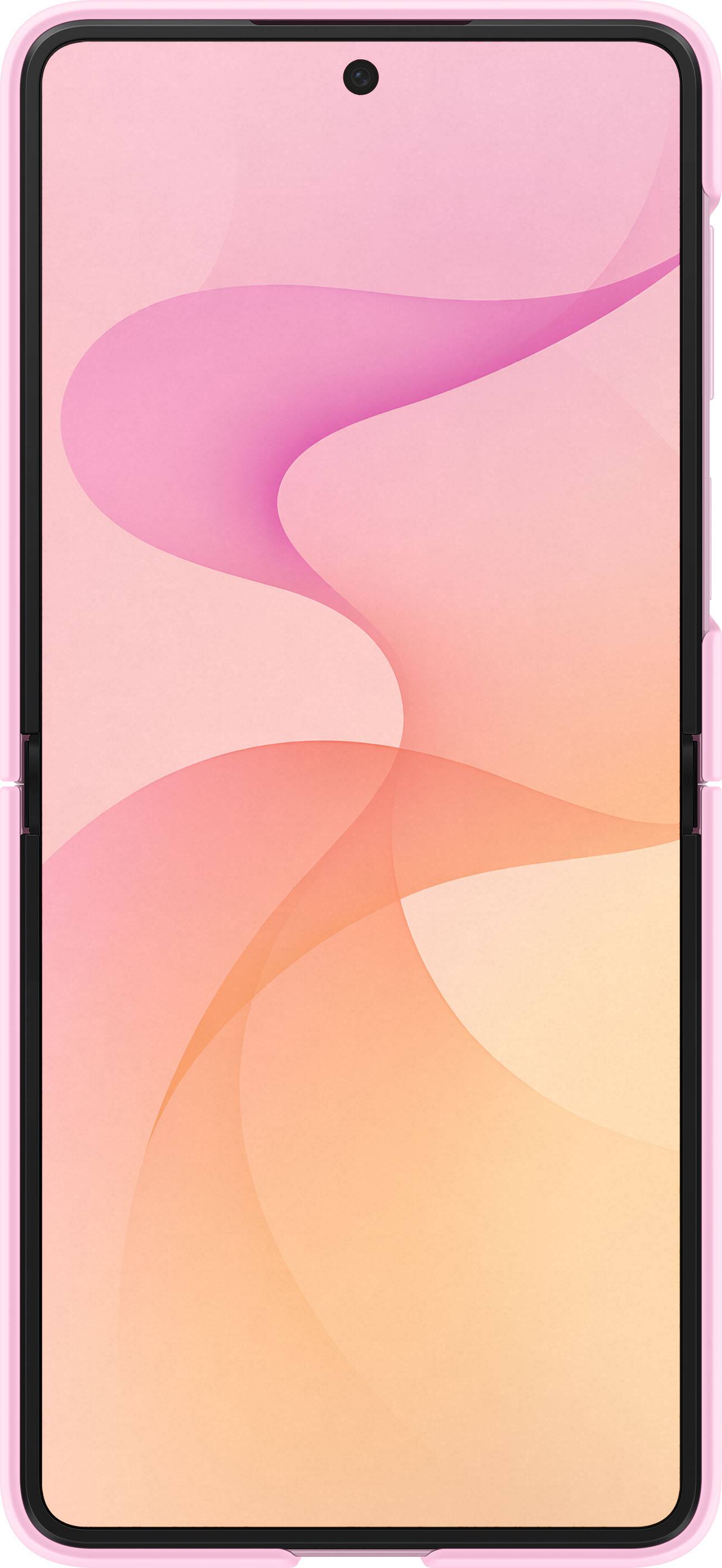 Alt View 2. Samsung - Galaxy Z Flip8 Silicone Ring Magnet Case - Pink.
